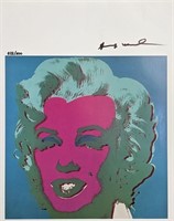 Andy Warhol Ltd Edition Print "Marilyn Monroe" COA