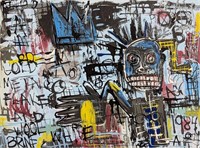 Original in Manner of Jean-Michel Basquiat