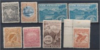 NEW ZEALAND #70-71, #73-77 & #81b MINT FINE HR