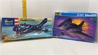2-REVELL PLASTIC MODELS MILITARY AIRCRAFT
