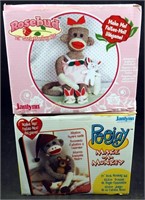 2 New 21" Janlynn Sock Monkey Kits In Box