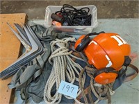 Stihl Tree Cutting Helmet and Other Tools