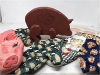 Pig Theme Decor and Pig Neck Ties