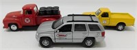 3 Collectible Die-Cast Trucks - 1/43 Scale