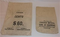 Vintage money bags.