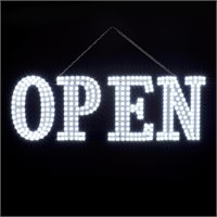 Extra Large LED Open Sign  40x14  All-white