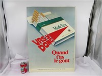 Affiche en métal vintage Mark Ten Cigarette avec