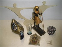 Decorative Lot, Egyptian Statue, Duck