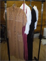 Vintage Cotton Dresses,Circa 1940's, Approx Size