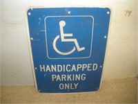 Metal Handicap Sign, 24x18