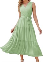 Women Summer Sleeveless Chiffon Dress x3