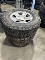 3-  16" JEEP WRANGLER TIRES AND WHEELS   245-75-16