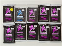 1991 STAR TREK 10 UNOPENED CARD PACKS