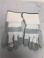 Large Heavy Duty Leather Work Gloves