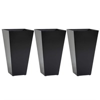 $144  Outsunny Black Plastic Tall Plastic Planters