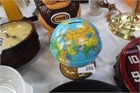 VINTAGE TIN GLOBE BANK