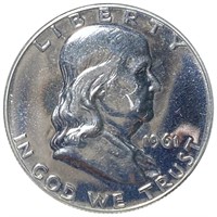 1961 Franklin Half Dollar CHOICE PROOF