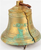 Antique Maritime Nautical Brass Ship's Bell