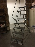 6' Rolling Metal Platform Ladder