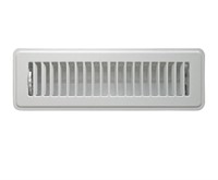 Accord Floor Log with Louver, 2 '' x 10 '', White