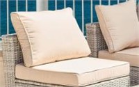 Cushions for Outdoor Patio Furniture Sets - Cream