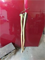 Pair of hand made walking sticks