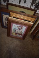 Stack of Wall Art & Picture Frames