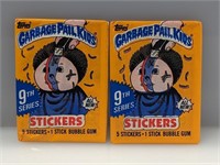 2 Packs Topps 1987 Garbage Pail Kids GPK Series 9