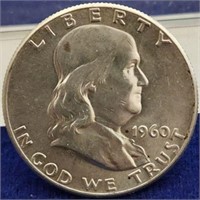 1960 Franklin Silver Half Dollar
