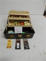 Plano Flip open tackle box with Spoons