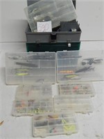 Large Plano 1234 Tackle box with plastic boxes