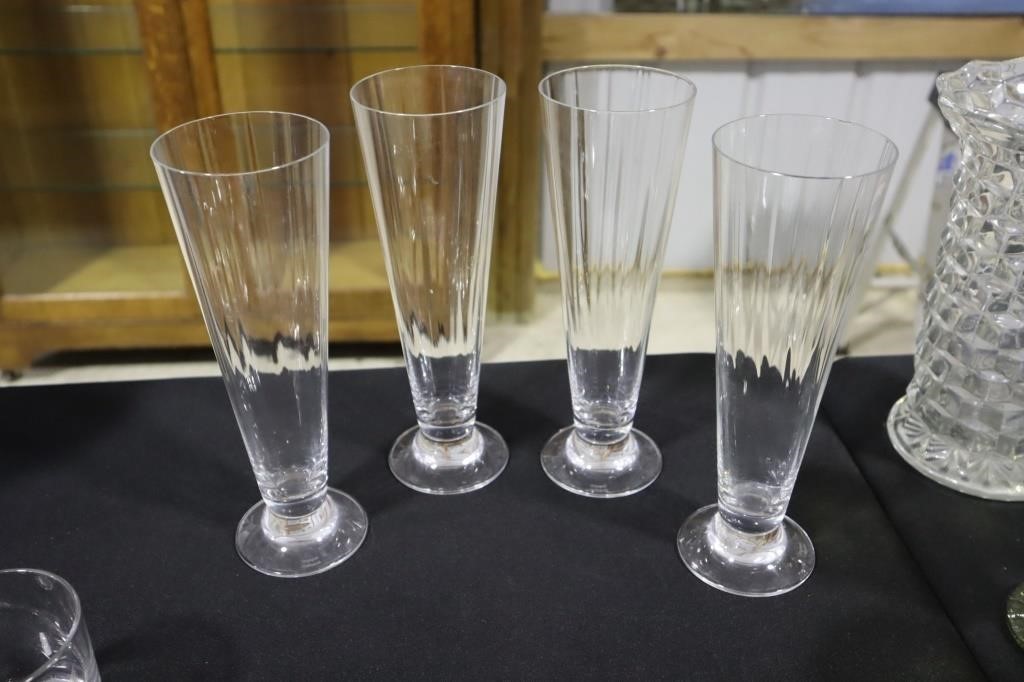 4 Marquis by Waterford pilsner glasses