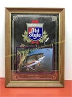 * Old Style brown trout mirror 20.5 x 15.5