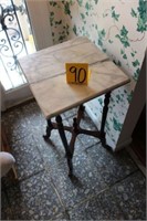 marble top plant stand
