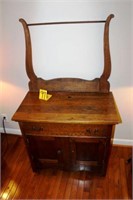 vintage oak washstand