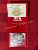 Republic of Haiti 1974 50 Gourdes Coin