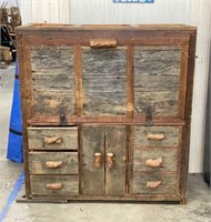 55x51x20" Rustic Handmade Cabinet