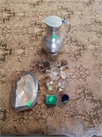 Estate lot of miscellaneous items and paperweight
