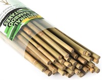 Pllieay 25 Pieces Bamboo Stakes