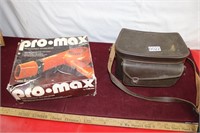Promax Hairdryer & Brown Camera Case