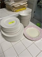Glass dishware bowl 12, plates 24