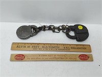 primitive locks and vintage rulers