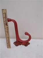 Vintage cast iron coat hook