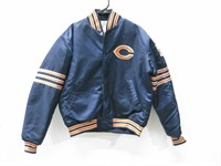 Chicago Bears Satin Reversible Jacket Sz Large See