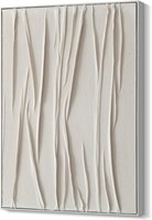 28x40 Large Beige Textured Wall Art