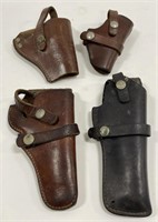 Lot Of Vintage Leather Holsters