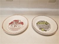 Country Harvest Pie Plate Pair