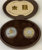 1901-2001 Guglielmo Marconi Two Coin Set