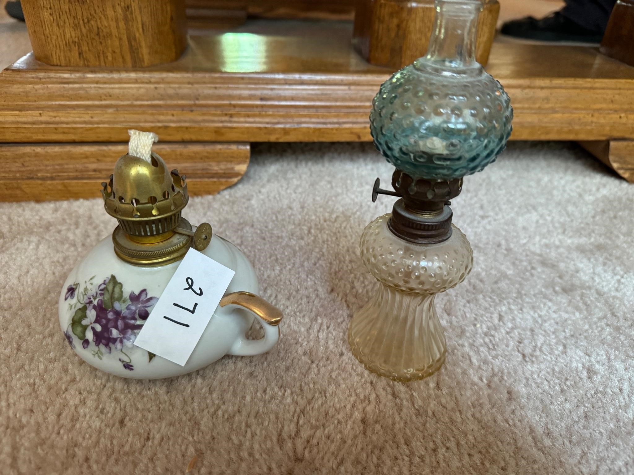 SET OF SMALL OIL LAMPS