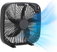 Amazon Basics 20-Inch Box Fan - 3 Speeds, 5 Blades